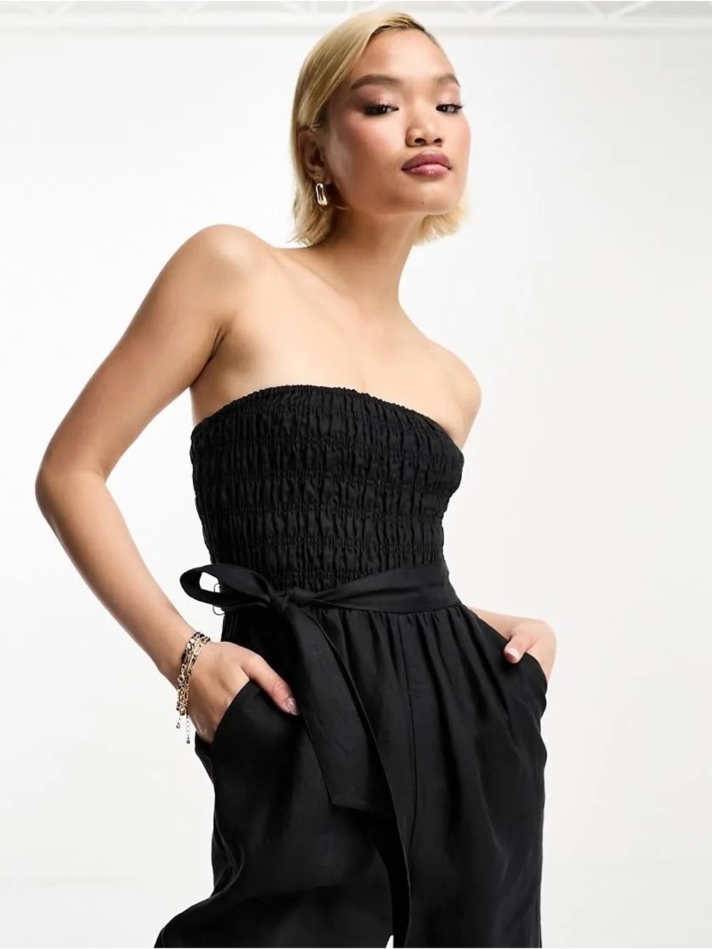 & Other Stories Strapless Jumpsuit